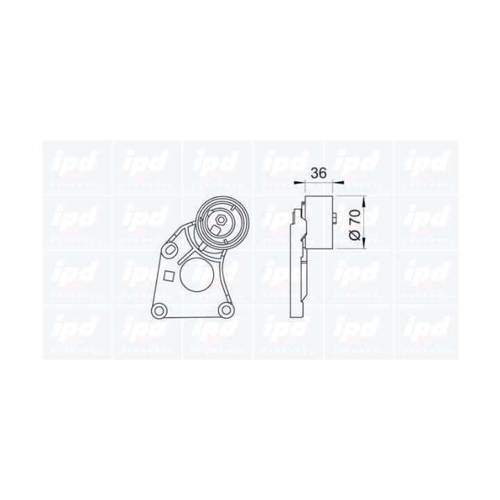 įtempiklio svirtis, paskirstymo diržas IPD 14-0544