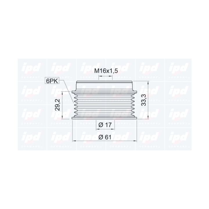 Laisvos eigos sankaba, kint. sr. generatorius IPD 12-0227