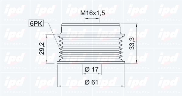 Laisvos eigos sankaba, kint. sr. generatorius IPD 12-0227