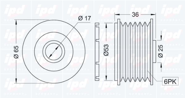 Laisvos eigos sankaba, kint. sr. generatorius IPD 12-0874