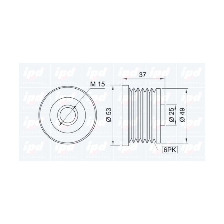 Laisvos eigos sankaba, kint. sr. generatorius IPD 12-0884