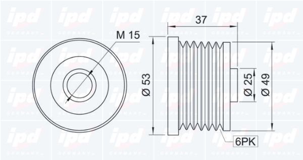 Laisvos eigos sankaba, kint. sr. generatorius IPD 12-0884