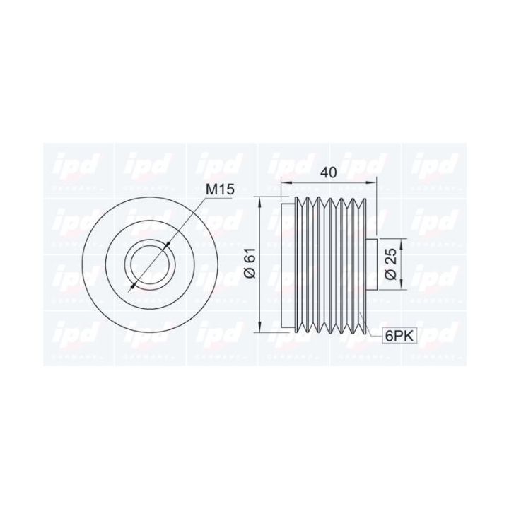 Laisvos eigos sankaba, kint. sr. generatorius IPD 12-0885