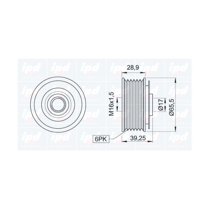 Laisvos eigos sankaba, kint. sr. generatorius IPD 15-3439