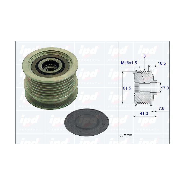 Laisvos eigos sankaba, kint. sr. generatorius IPD 15-3798