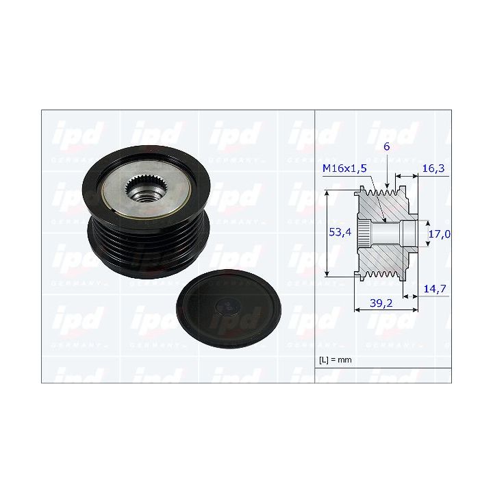Laisvos eigos sankaba, kint. sr. generatorius IPD 15-3814
