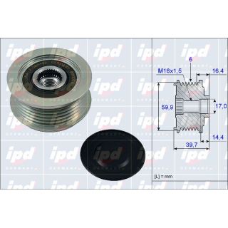 Laisvos eigos sankaba, kint. sr. generatorius IPD 15-3893