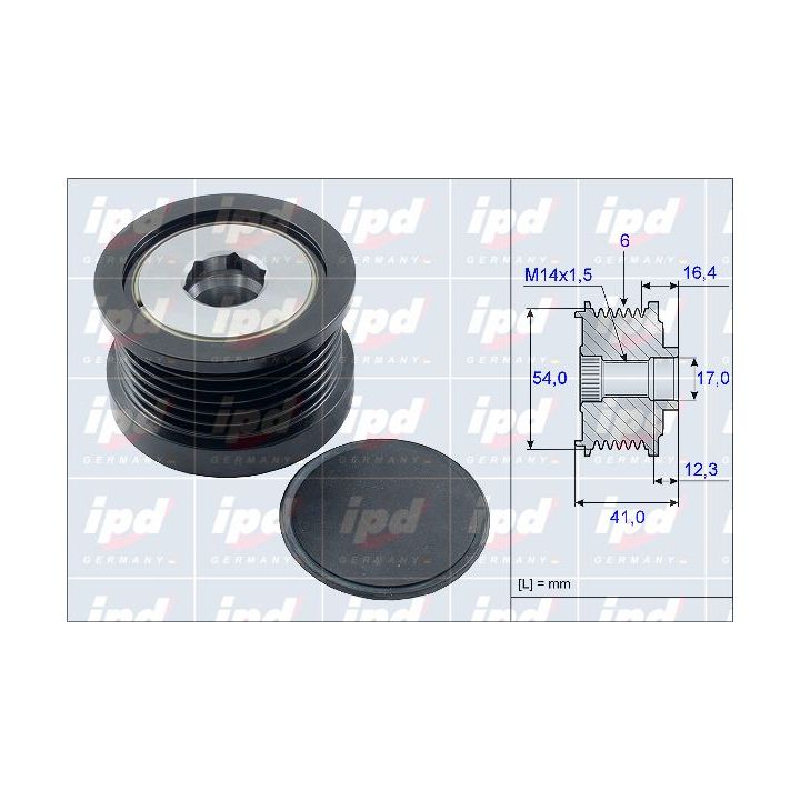 Laisvos eigos sankaba, kint. sr. generatorius IPD 15-3914