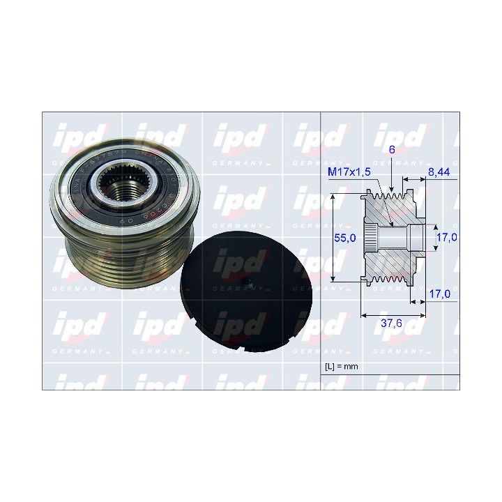 Laisvos eigos sankaba, kint. sr. generatorius IPD 15-3968