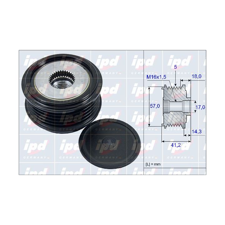 Laisvos eigos sankaba, kint. sr. generatorius IPD 15-3969
