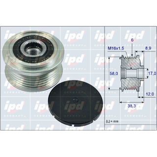 Laisvos eigos sankaba, kint. sr. generatorius IPD 15-4001