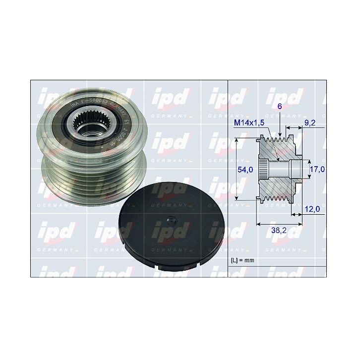 Laisvos eigos sankaba, kint. sr. generatorius IPD 15-4007