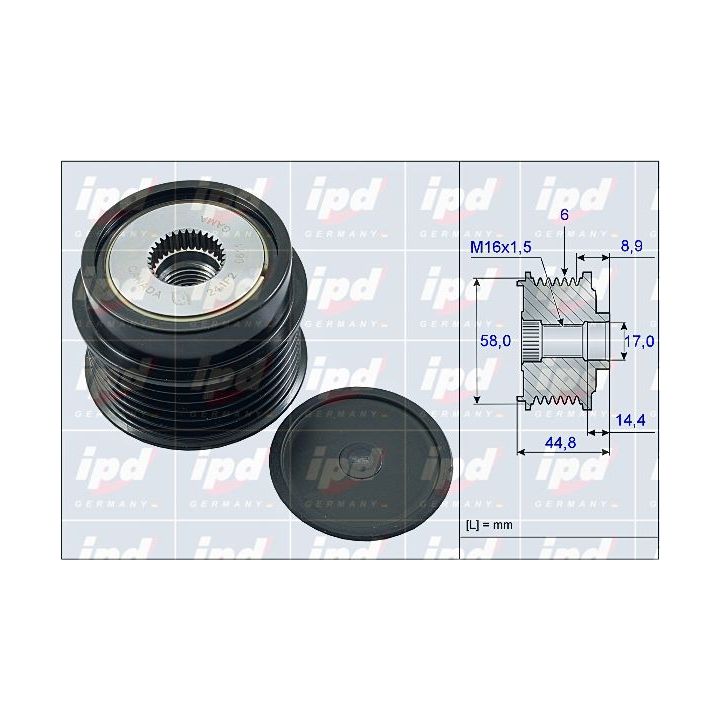 Laisvos eigos sankaba, kint. sr. generatorius IPD 15-4009