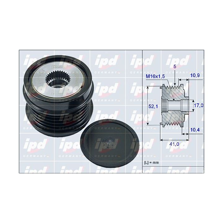 Laisvos eigos sankaba, kint. sr. generatorius IPD 15-4035