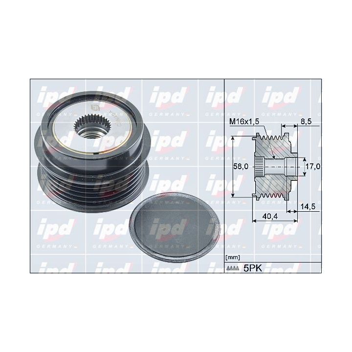 Laisvos eigos sankaba, kint. sr. generatorius IPD 15-4157