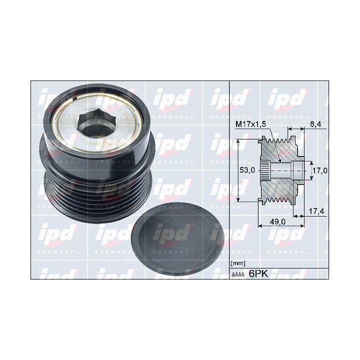 Laisvos eigos sankaba, kint. sr. generatorius IPD 15-4158