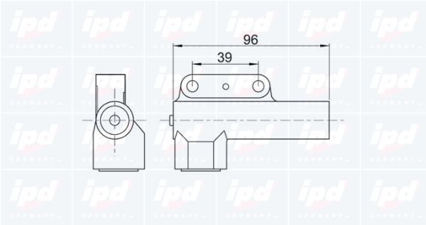 Vibracijos slopintuvas, paskirstymo diržas IPD 11-1013