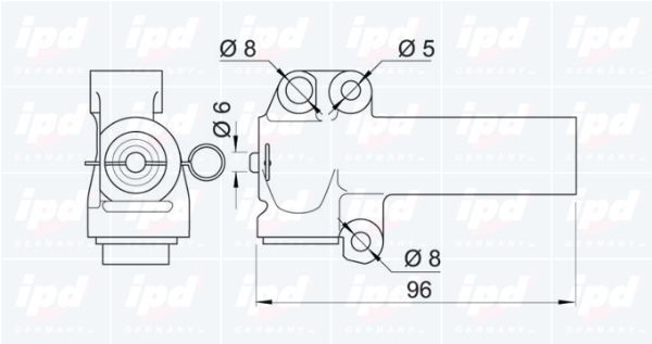Vibracijos slopintuvas, paskirstymo diržas IPD 11-1015