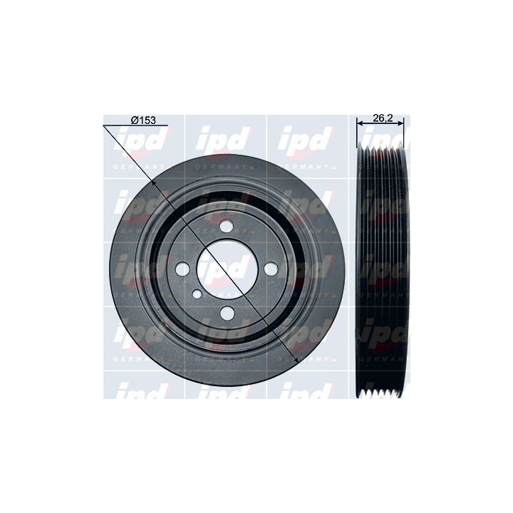 Skriemulys, alkūninis velenas IPD 15-7409