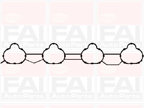 Tarpiklių rinkinys, įsiurbimo kolektorius FAI AutoParts IM1802