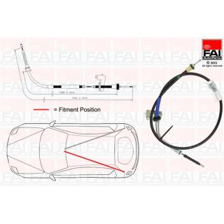 Trosas, stovėjimo stabdys FAI AutoParts FBC0007
