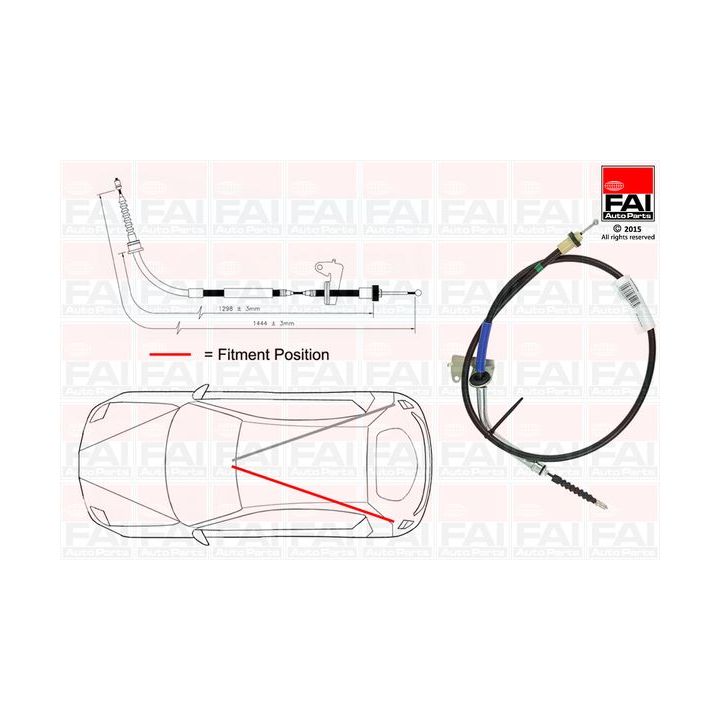 Trosas, stovėjimo stabdys FAI AutoParts FBC0007