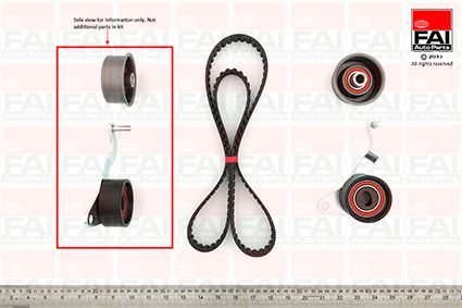 Paskirstymo diržo komplektas FAI AutoParts TBK153