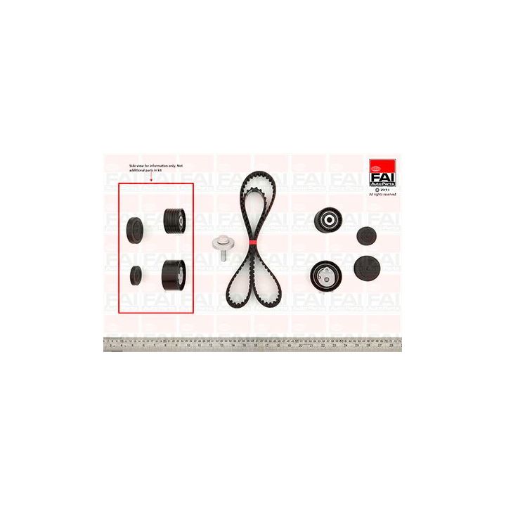 Paskirstymo diržo komplektas FAI AutoParts TBK171