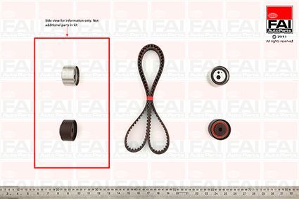 Paskirstymo diržo komplektas FAI AutoParts TBK418