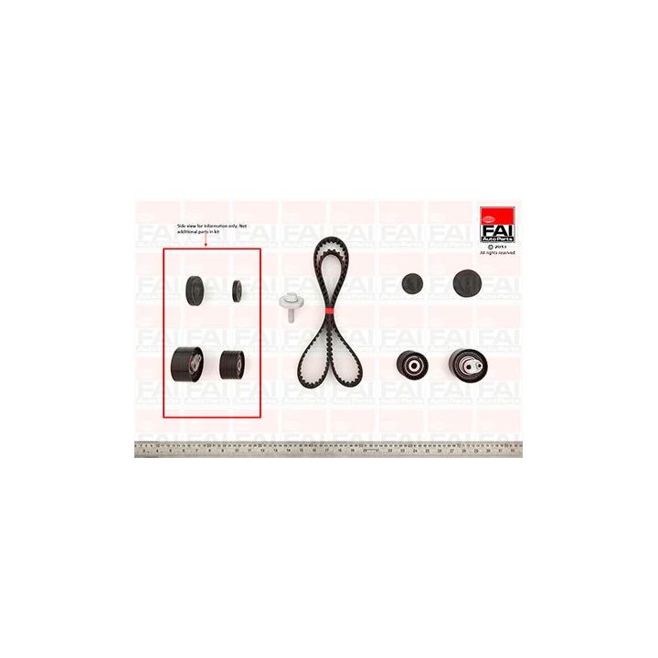 Paskirstymo diržo komplektas FAI AutoParts TBK460