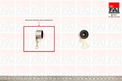 įtempiklio skriemulys, paskirstymo diržas FAI AutoParts T3558