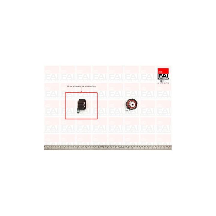 įtempiklio skriemulys, paskirstymo diržas FAI AutoParts T9298