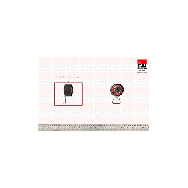 įtempiklio skriemulys, paskirstymo diržas FAI AutoParts T9351