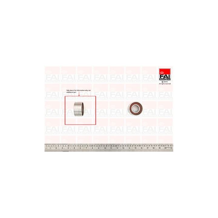 įtempiklio skriemulys, paskirstymo diržas FAI AutoParts T9557