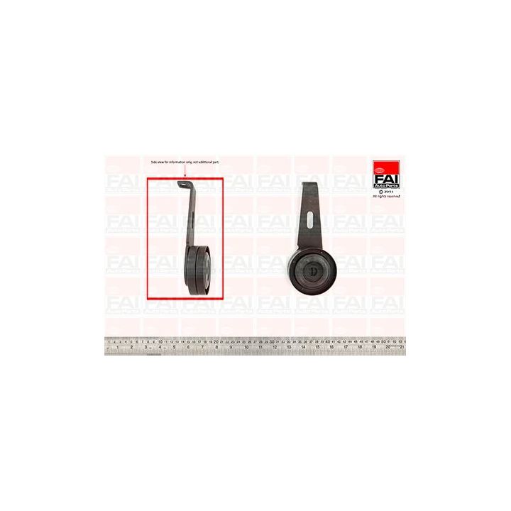 įtempiklio skriemulys, V formos rumbuotas diržas FAI AutoParts T9330