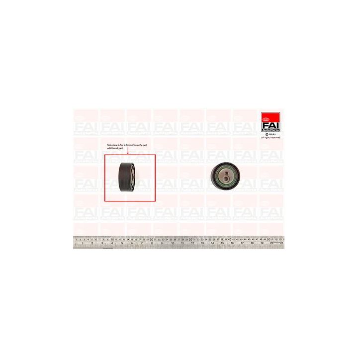 įtempiklio skriemulys, V formos rumbuotas diržas FAI AutoParts T9604