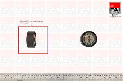 įtempiklio skriemulys, V formos rumbuotas diržas FAI AutoParts T9604