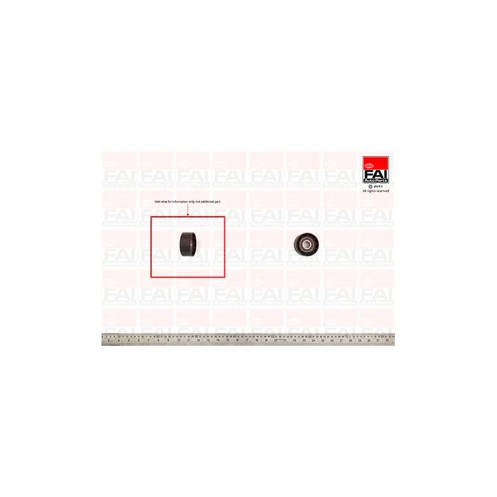 Kreipiantysis skriemulys, V formos rumbuotas diržas FAI AutoParts T1017