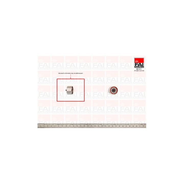 Kreipiantysis skriemulys, paskirstymo diržas FAI AutoParts T1164