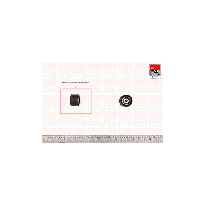 Kreipiantysis skriemulys, paskirstymo diržas FAI AutoParts T9370