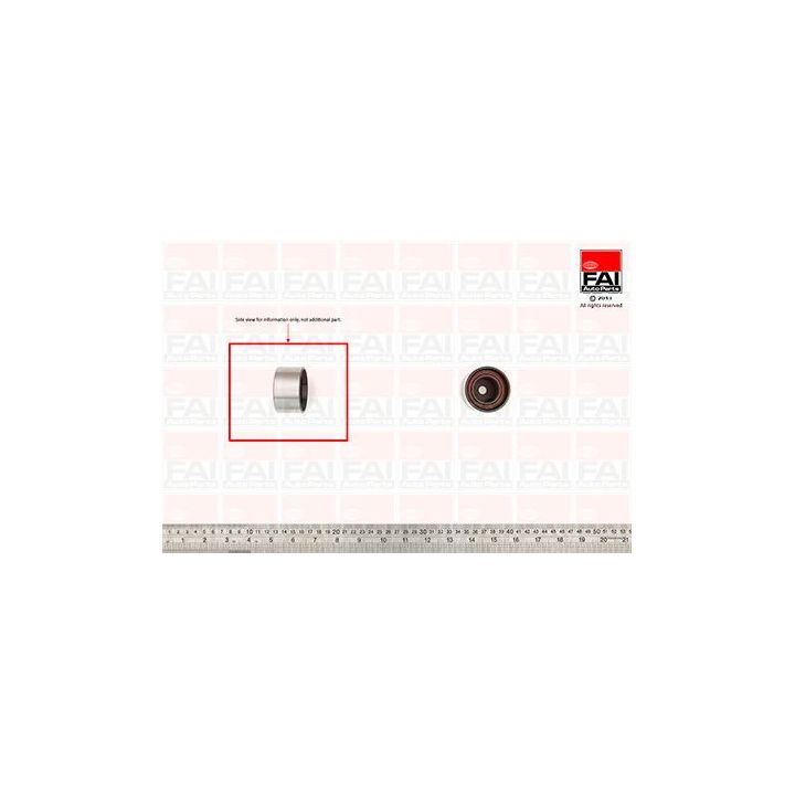 Kreipiantysis skriemulys, paskirstymo diržas FAI AutoParts T9380