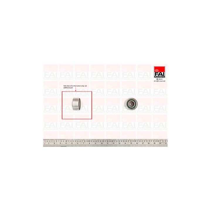 Kreipiantysis skriemulys, paskirstymo diržas FAI AutoParts T9456