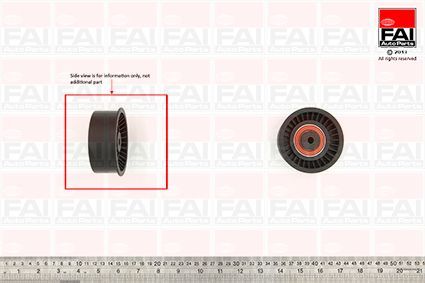 Kreipiantysis skriemulys, paskirstymo diržas FAI AutoParts T9501