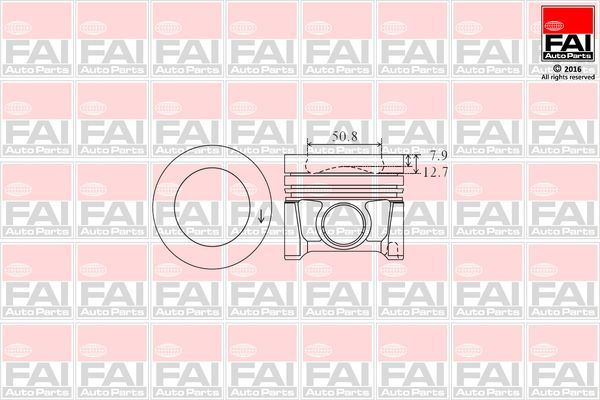 Stūmoklis FAI AutoParts PK1-050