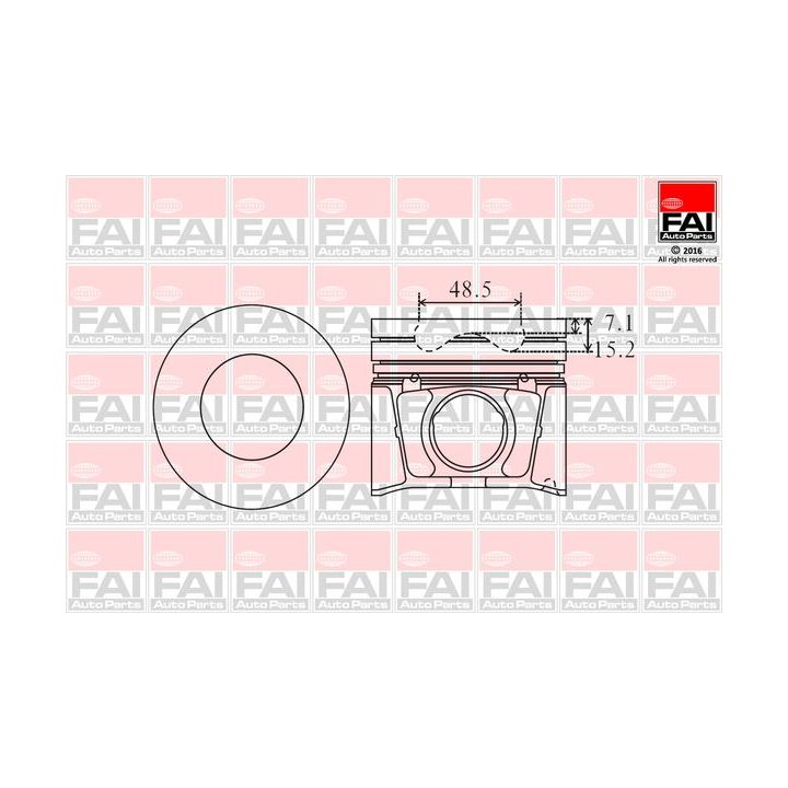 Stūmoklis FAI AutoParts PK10-000