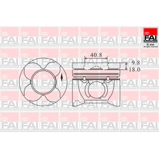 Stūmoklis FAI AutoParts PK12-000