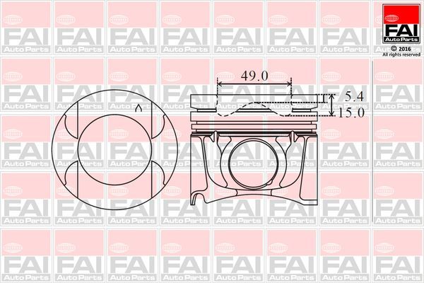 Stūmoklis FAI AutoParts PK20-050