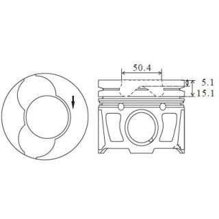 Stūmoklis FAI AutoParts PK25-060