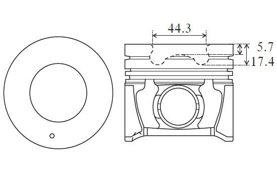 Stūmoklis FAI AutoParts PK29-050