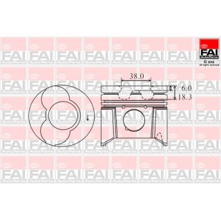 Stūmoklis FAI AutoParts PK5-000